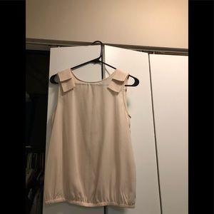 Silk sleeveless blouse